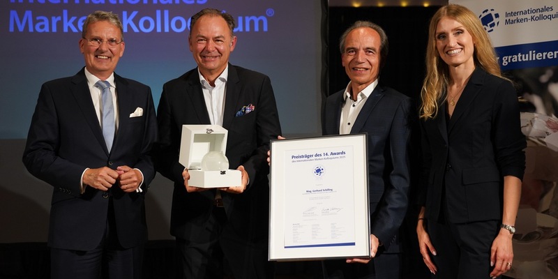Almdudler-CEO Mag. Gerhard Schilling mit dem Award des Internationalen Marken-Kolloquiums 2025 ausgezeichnet - Foto: presseportal.de