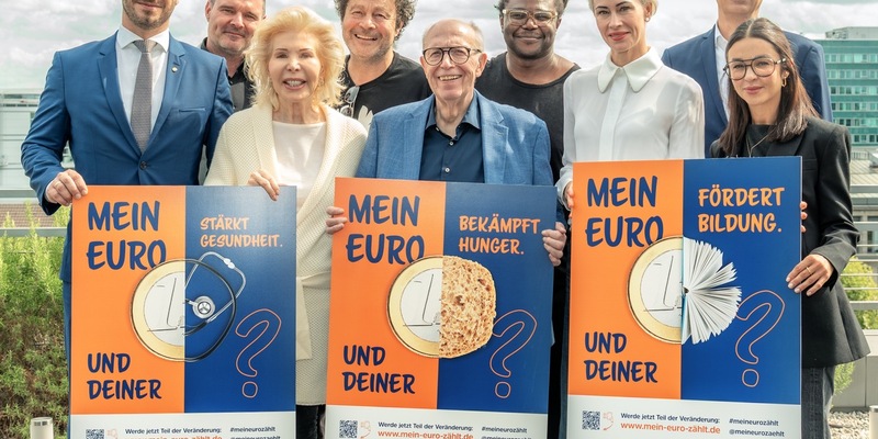 MEIN EURO ZÄHLT: Die YOU-Stiftung von Dr. h.c. Ute-Henriette Ohoven startet deutschlandweite Spendenkampagne mit Rainer Calmund und der Düsseldorfer Agentur Rheinschurken - Foto: presseportal.de