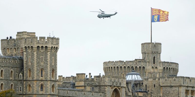 Die Trumps sind auf Schloss Windsor angekommen.  - Foto: Alastair Grant/AP/dpa