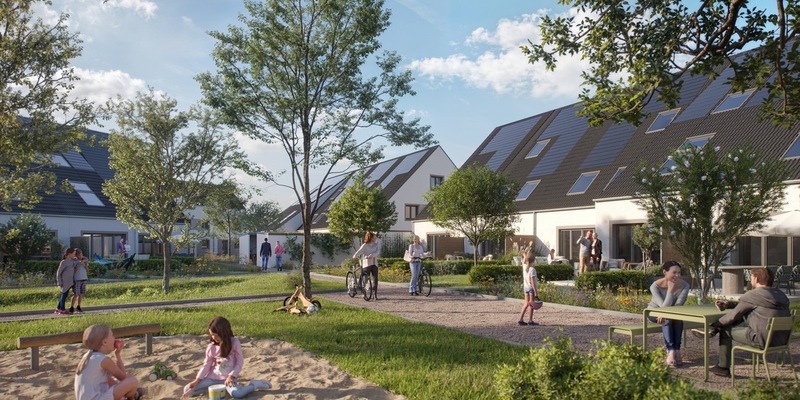 BPD startet den Vertrieb der ersten zehn Reihenhäuser in der Klimaschutzsiedlung LIV & ILMA in Köln-Lind - Foto: presseportal.de