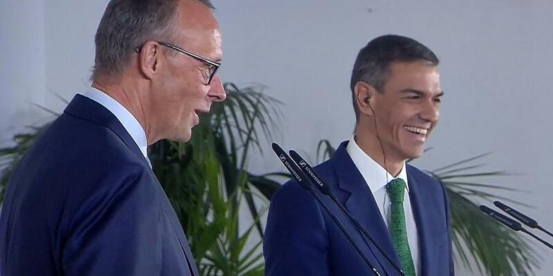 Friedrich Merz und Pedro Sánchez am 18.09.2025 - Foto: über dts Nachrichtenagentur