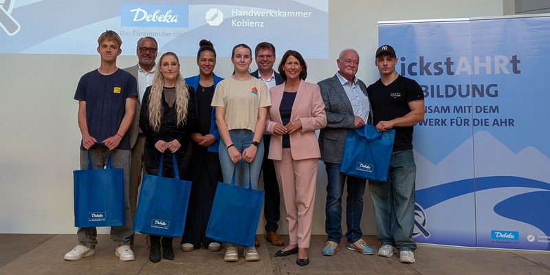 Debeka und Handwerkskammer Koblenz stärken Handwerksnachwuchs im Ahrtal - Foto: presseportal.de