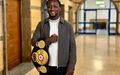 Der Boxprofi Abass Baraou mit dem Interimsweltmeistertitel des Verbands WBA. - Foto: --/Wasserman Boxing/dpa