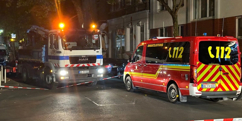 FW-DO: Gasaustritt in Dortmunder Innenstadt - mehrere Gebäude geräumt - Foto: presseportal.de