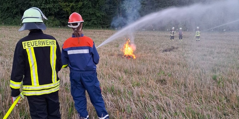 FW-AR: Gemeinsame Übung zur Vegetationsbrandbekämpfung in Wennigloh - Foto: presseportal.de
