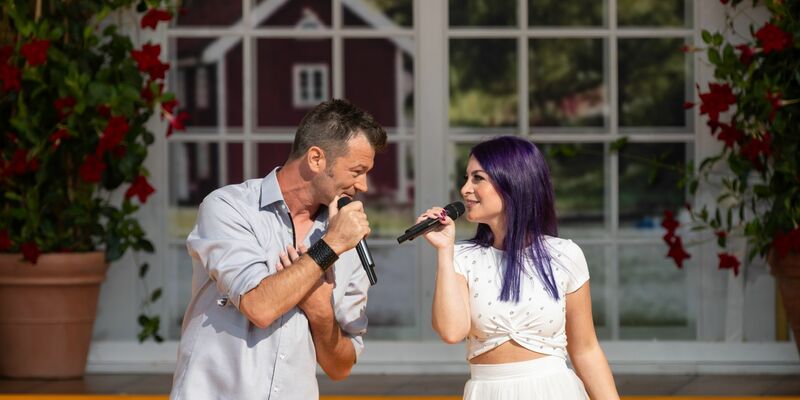 Achim Petry bei der ARD-Schlagersendung «Immer wieder sonntags» im August, bald ist er bei «Promi Big Brother» zu sehen.  - Foto: Silas Stein/dpa