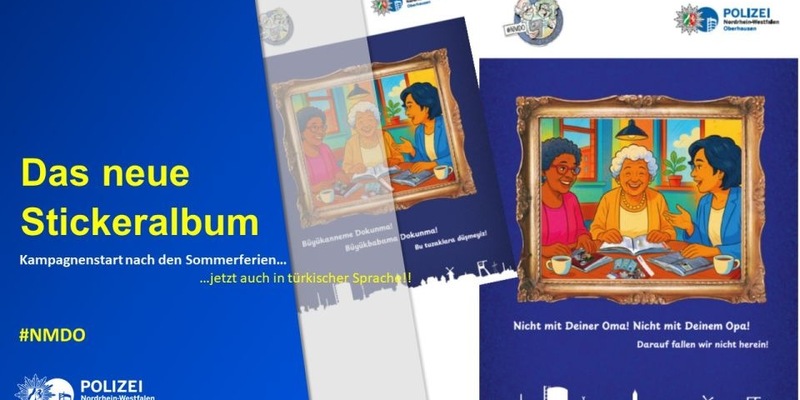 POL-OB: Wir kleben den Kriminellen einen - Drittes #NMDO-Stickeralbum liegt bereit - Foto: presseportal.de