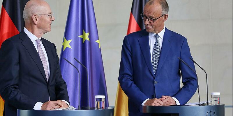 Martin Blessing und Friedrich Merz am 22.09.2025 - Foto: über dts Nachrichtenagentur
