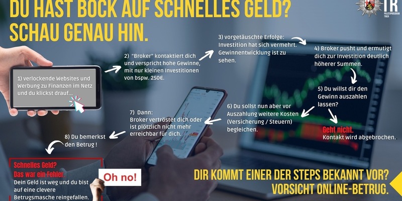 POL-PPTR: Aktueller Fall des Anlagebetruges - hoher Schaden - Foto: presseportal.de