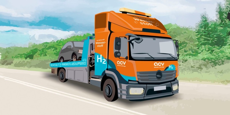 Klimafair unterwegs: ACV bringt 2026 Deutschlands ersten Wasserstoff-Abschleppwagen auf die Straße - Foto: presseportal.de