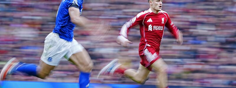 Bei Liverpool 2:1-Sieg gegen den FC Everton wurde Florian Wirtz erst nach einer Stunde eingewechselt. - Foto: Peter Byrne/PA Wire/dpa