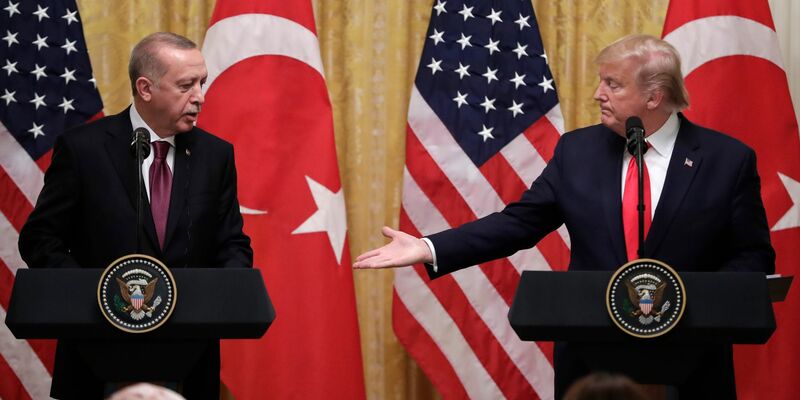 US-Präsident Donald Trump und der türkische Präsident Erdogan (Archivbild) - Foto: Evan Vucci/AP/dpa