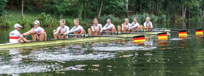 Der Deutschland-Achter der Frauen steht bei der WM in Shanghai im Finale (Archivbild).  - Foto: Andreas Gora/dpa