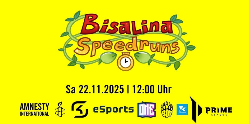 Bisalina Speedruns 2025: Gaming-Community spielt für den guten Zweck - Foto: presseportal.de