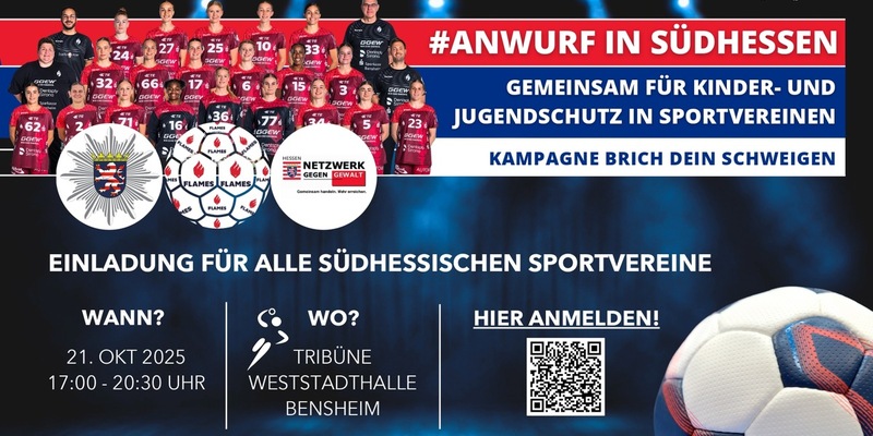 POL-DA: Bensheim: Gemeinsam für Kinder- und Jugendschutz in Sportvereinen/Einladung zur Veranstaltung #ANWURF IN SÜDHESSEN im Rahmen der Kampagne Brich dein Schweigen - Foto: presseportal.de
