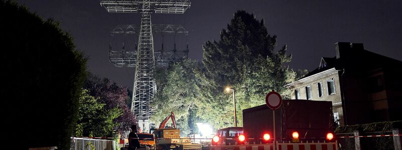 Reparaturarbeiten in Berlin an einem beschädigten Strommast. (Archivbild)  - Foto: Michael Ukas/dpa