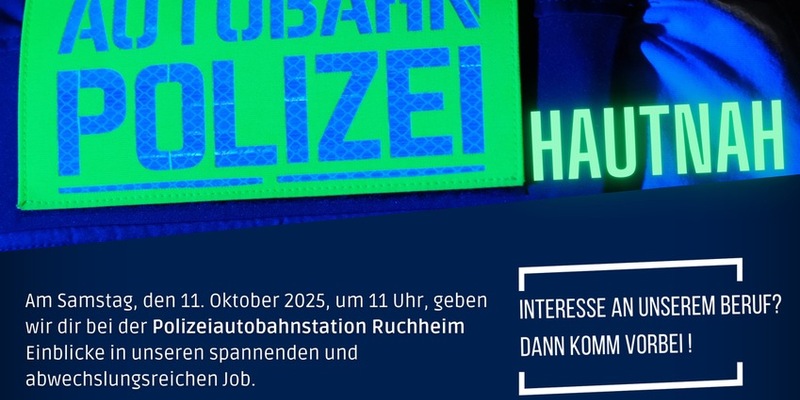 POL-PDNW: Nachwuchswerbung der Polizeiautobahnstation Ruchheim - Alarm für Weinbiet 50 - Autobahnpolizei hautnah - Foto: presseportal.de