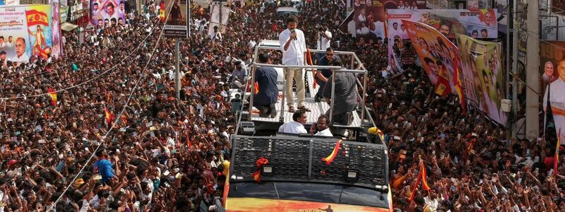 Der Schauspieler und Politiker Joseph Vijay Chandrasekhar ist in der Region populär. - Foto: Seshadri Sukumar/ZUMA Press Wire/dpa