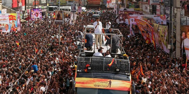 Der Schauspieler und Politiker Joseph Vijay Chandrasekhar ist in der Region populär. - Foto: Seshadri Sukumar/ZUMA Press Wire/dpa