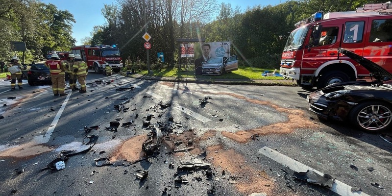 POL-RBK: Odenthal - Vier Menschen bei Verkehrsunfall schwer verletzt - Foto: presseportal.de