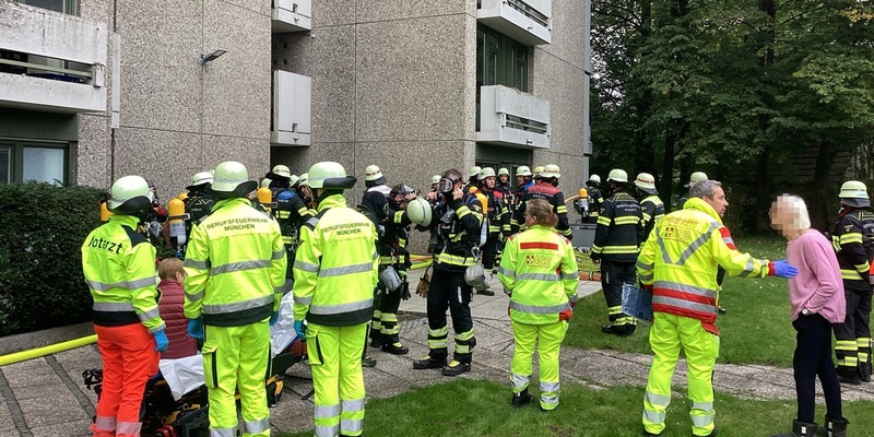 FW-M: Brand in Hochhaus (Solln) - Foto: presseportal.de