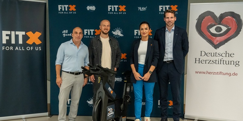 Weltherztag: Hamburger FitX-Mitglieder erradeln 5.000 Euro für die Deutsche Herzstiftung - Foto: presseportal.de
