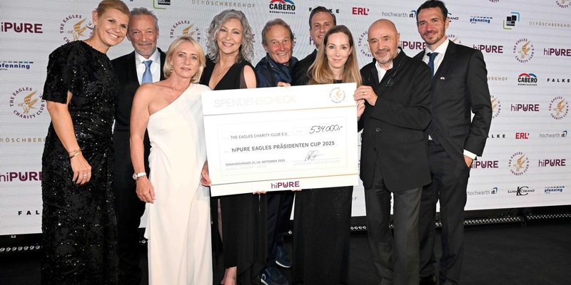 Prominente aus Sport, Wirtschaft und Showbusiness haben am Wochenende im Hotel- und Golfresort Der Öschberghof beim hiPURE EAGLES Präsidenten Cup über 500.000 Euro für den guten Zweck gesammelt - Foto: presseportal.de