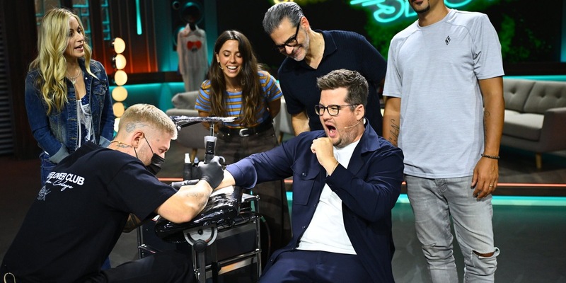 Andrea Kaiser Vanessa Mai Rick Kavanian Eko Fresh Chris Tall Chris du mich berühmt? - Foto: Joyn/Willi Weber, presseportal.de