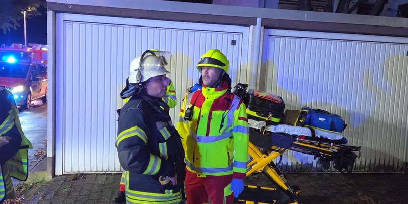 FW Datteln: Wohnungsbrand am Neuer Weg - Eine Person verletzt - Foto: presseportal.de