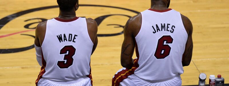 Wade und James gewannen mit Miami gemeinsam zwei Titel. - Foto: picture alliance / dpa