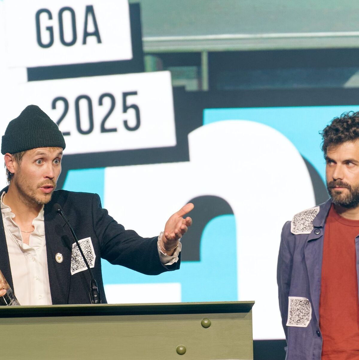 Protest auf offener Bühne: Zwei Preisträger lehnen die Auszeichnung ab - Foto: Henning Kaiser/dpa