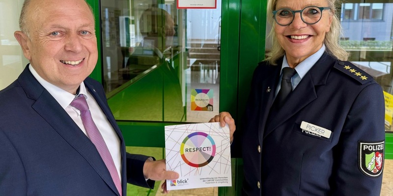 POL-PB: Die Kreispolizeibehörde Paderborn tritt der RESPECT!-Kampagne bei und setzt ein Zeichen für Respekt und Vielfalt - Foto: presseportal.de