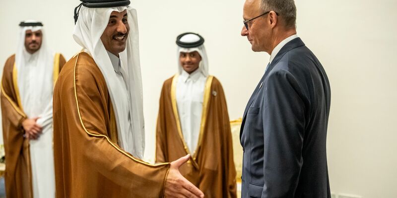 Merz hofft nun auf Fortschritte auch in der Ukraine. - Foto: Michael Kappeler/dpa