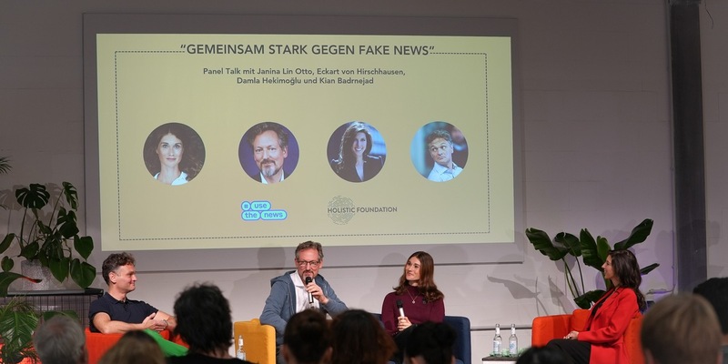 Stark gegen Fake News: Holistic Foundation und #UseTheNews starten Projekt gegen Desinformation / Erfolgreiche Auftaktveranstaltung mit Eckart von Hirschhausen - Foto: presseportal.de