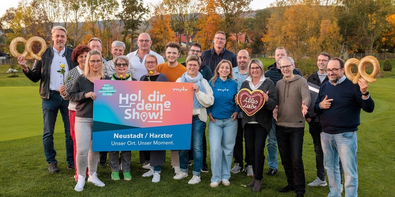 MDR, Stars und Region im Gespräch: Redaktionskonferenz zu „Hol dir deine Show!“ in Neustadt/Harztor - Foto: presseportal.de