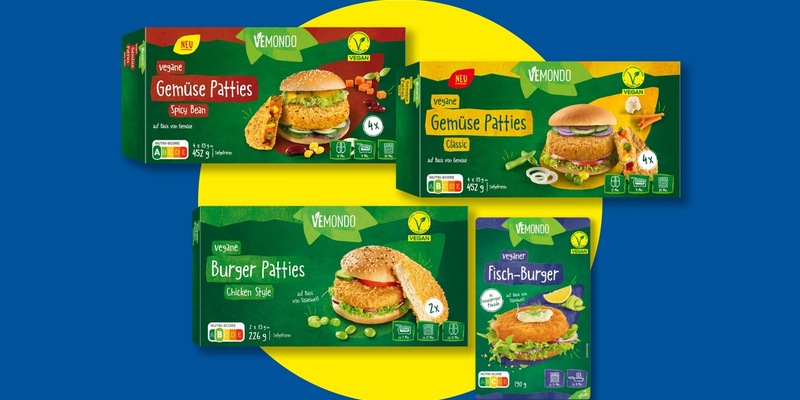 Vegane Burger: Lidl bietet neue Sorten / Der Lebensmitteleinzelhändler nimmt vier vegane Alternativen in sein Sortiment in Deutschland auf und setzt damit ein Zeichen in der aktuellen Debatte - Foto: presseportal.de