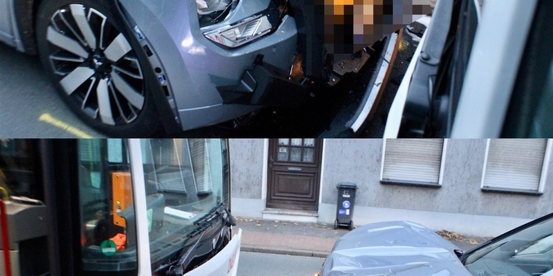 POL-DU: Alt-Homberg: Auto kollidiert mit Linienbus - Foto: presseportal.de