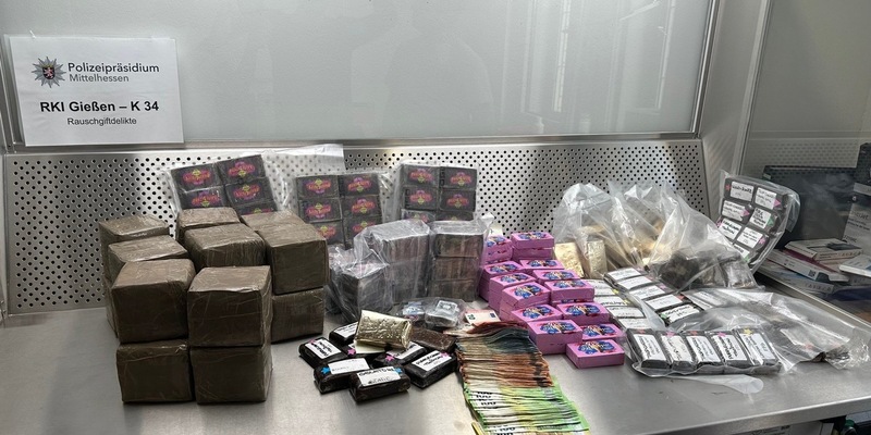 Mittelhessen: STADT + LANDKREIS GIESSEN: mit Drogen unterwegs- 23-Jähriger in Haft - Foto: presseportal.de
