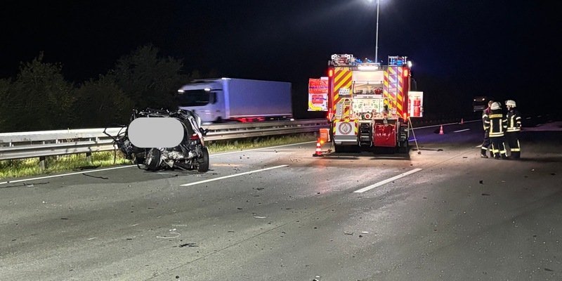 FW-ROW: Verkehrsunfall auf der Autobahn 1 zwischen Sittensen und Elsdorf - Foto: presseportal.de