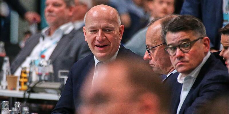 Kai Wegner, Friedrich Merz, Boris Rhein (Archiv) - Foto: über dts Nachrichtenagentur