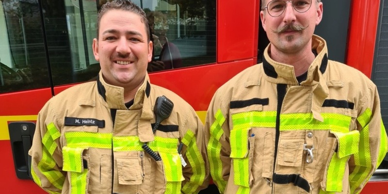 FW Bergheim: Aktion NovemBart: Feuerwehrleute lassen sich wieder Bart für guten Zweck wachsen - Foto: presseportal.de