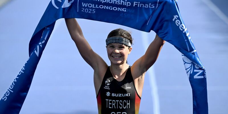 Im Sprint zum WM-Titel: Lisa Tertsch - Foto: Dean Lewins/AAP/dpa