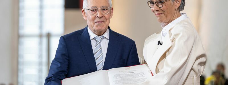 Katja Petrowaskaja: «Danke, dass Sie sich immer wieder zu Wort melden.» - Foto: Hannes P. Albert/dpa pool/dpa