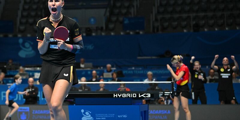 Tischtennis-Europameisterin Annett Kaufmann. - Foto: Manfred Schillings/dpa