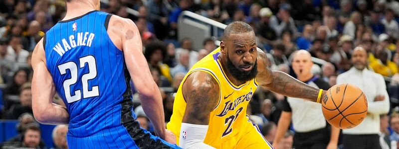 Im Duell mit den ganz Großen wie LeBron James: Franz Wagner. - Foto: John Raoux/AP/dpa