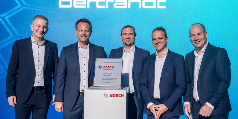Bertrandt erhält Bosch Global Supplier Award 2025 / Auszeichnung für langjährige und vertrauensvolle Zusammenarbeit - Foto: presseportal.de