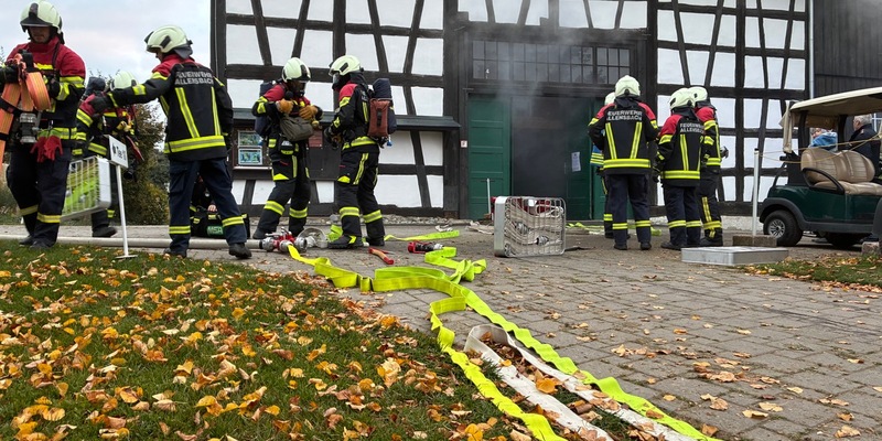 FW Allensbach: Jahreshauptübung 2025 - Foto: presseportal.de