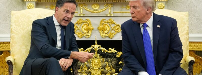 Nato-Chef Rutte besuchte US-Präsident Trump im Weißen Haus. - Foto: Alex Brandon/AP/dpa