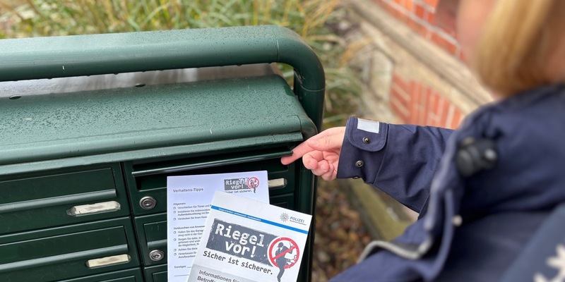 POL-PB: Polizei verteilt Flyer zum Thema Einbruchschutz - Foto: presseportal.de