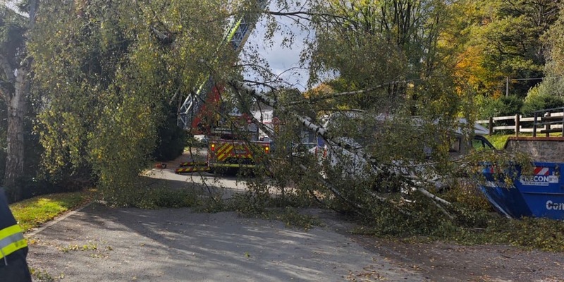 FW-EN: Sturmschaden an der Kleinbeckstraße - Foto: presseportal.de